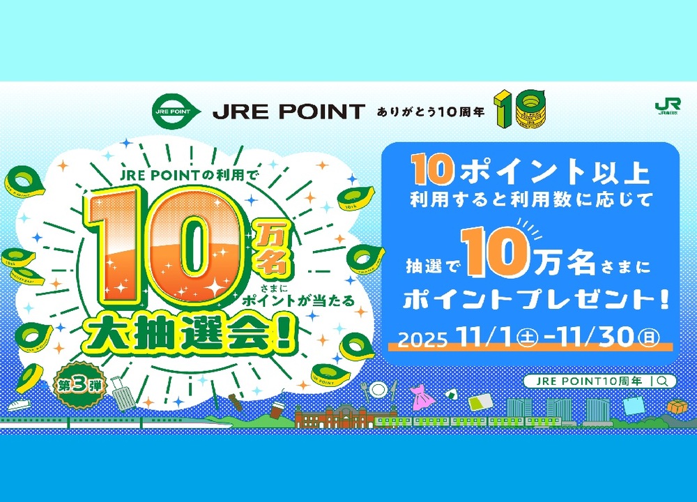 JRE POINT10周年第３弾