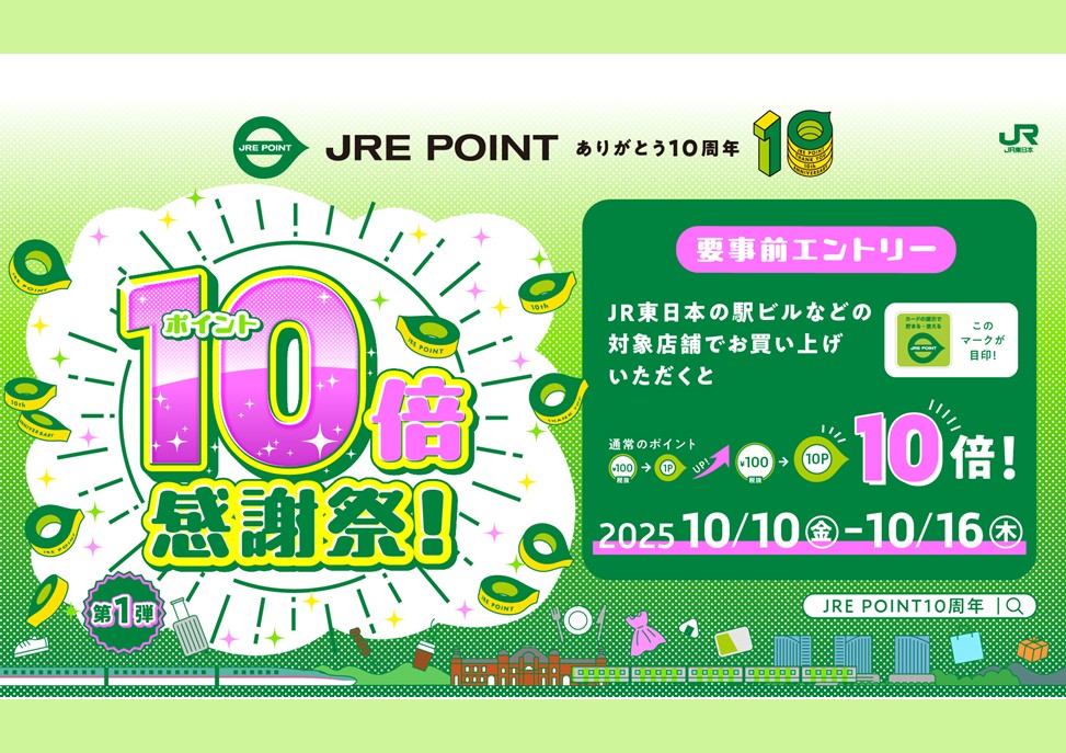 JRE POINT10倍感謝祭